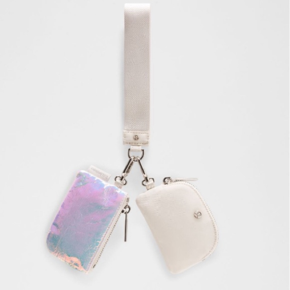 Lululemon Iridescent and White Card Holder Set